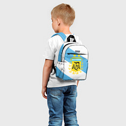 Детский рюкзак Сборная Аргентины спина, цвет: 3D-принт — фото 2