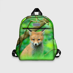 Детский рюкзак Лисенок в зеленом лесу