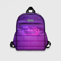 Детский рюкзак Судно неон, цвет: 3D-принт