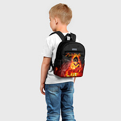 Детский рюкзак Юно в огне Чёрный клевер, цвет: 3D-принт — фото 2