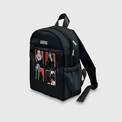 Детский рюкзак BLACKPINK Red and black, цвет: 3D-принт — фото 2