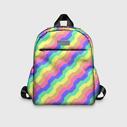 Детский рюкзак Радужные волны, цвет: 3D-принт