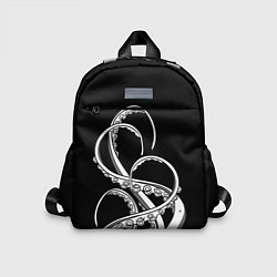 Детский рюкзак Octopus Black and White, цвет: 3D-принт