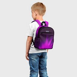 Детский рюкзак СИРЕНЬЕВЫЕ ЛУЧИ, цвет: 3D-принт — фото 2