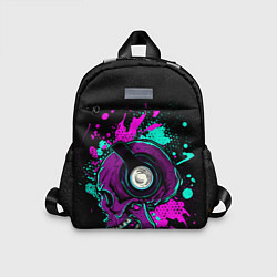 Детский рюкзак Череп с наушниками, цвет: 3D-принт