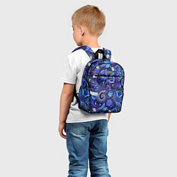 Детский рюкзак Цветочная роспись, цвет: 3D-принт — фото 2