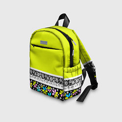 Детский рюкзак Яркий цветочный узор, цвет: 3D-принт — фото 2