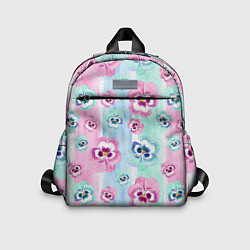 Детский рюкзак Акварельные фиалки, цвет: 3D-принт