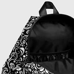 Детский рюкзак Черно-белая роспись, цвет: 3D-принт — фото 2