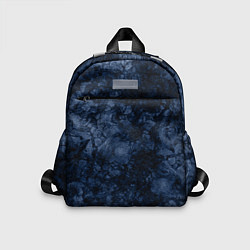 Детский рюкзак Темно-синяя текстура камня, цвет: 3D-принт