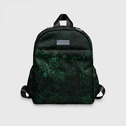 Детский рюкзак Темно-зеленый мраморный узор, цвет: 3D-принт