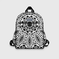 Детский рюкзак Черно-белый орнамент, цвет: 3D-принт