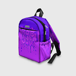 Детский рюкзак ROBLOX ФИОЛЕТОВЫЕ ПОДТЕКИ, цвет: 3D-принт — фото 2