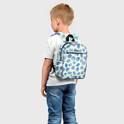 Детский рюкзак Драгоценные синие камни, цвет: 3D-принт — фото 2