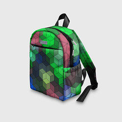 Детский рюкзак Разноцветный геометрический уз, цвет: 3D-принт — фото 2