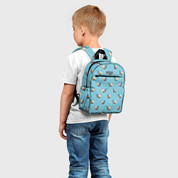 Детский рюкзак Петушки паттерн, цвет: 3D-принт — фото 2