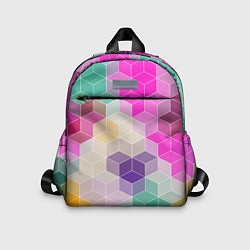 Детский рюкзак Абстрактный разноцветный узор, цвет: 3D-принт