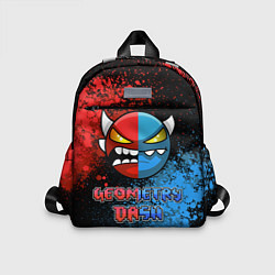 Детский рюкзак Geometry Dash Red Blue