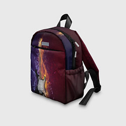 Детский рюкзак Гитара - Огонь и вода, цвет: 3D-принт — фото 2
