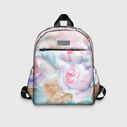 Детский рюкзак Нежная акварель с розами, цвет: 3D-принт