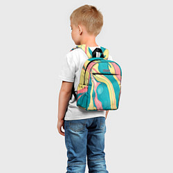 Детский рюкзак Красочный развод, цвет: 3D-принт — фото 2