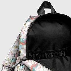 Детский рюкзак Единороги паттерном, цвет: 3D-принт — фото 2