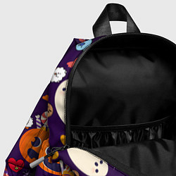Детский рюкзак HALLOWEEN BTS BT21 PATTERN БТ21 БТС ХЕЛЛОУИН, цвет: 3D-принт — фото 2
