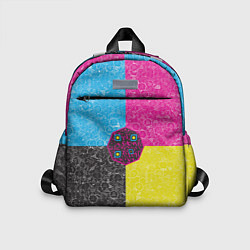 Детский рюкзак Октагон на фоне АПВ 4 1 14, цвет: 3D-принт