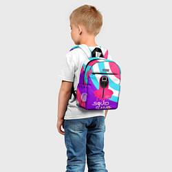 Детский рюкзак Игра в кальмара, цвет: 3D-принт — фото 2