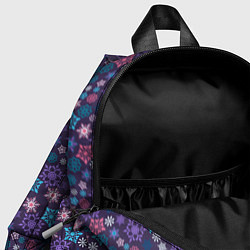 Детский рюкзак Снежные Узоры снежинки, цвет: 3D-принт — фото 2