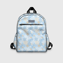 Детский рюкзак Узоры Снежинки, цвет: 3D-принт