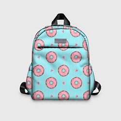 Детский рюкзак Розовые пончики, цвет: 3D-принт