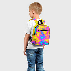 Детский рюкзак Яркая абстракция космических красок, цвет: 3D-принт — фото 2