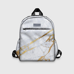 Детский рюкзак Золото на белом, цвет: 3D-принт