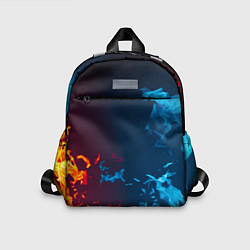 Детский рюкзак Лёд и Пламя Black, цвет: 3D-принт
