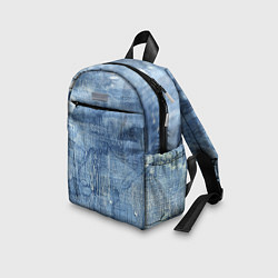 Детский рюкзак Джинсовые мазки, цвет: 3D-принт — фото 2
