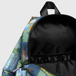 Детский рюкзак Майнкрафт на коне в березовом лесу, цвет: 3D-принт — фото 2