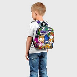 Детский рюкзак КИБЕР СОНИК CYBER SONIC ROBOT, цвет: 3D-принт — фото 2