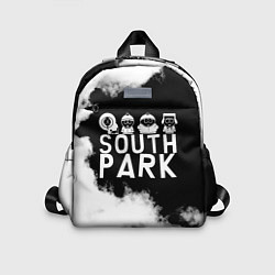 Детский рюкзак Все пацаны на черном фоне Южный Парк, цвет: 3D-принт