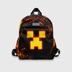 Детский рюкзак ОГНЕННЫЙ КРИПЕР, МАЙНКРАФТ, цвет: 3D-принт