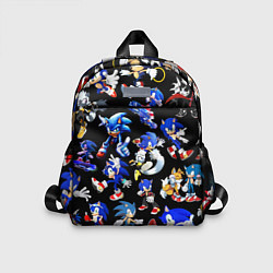 Детский рюкзак SONIC PATTERN HERO СОННИК, цвет: 3D-принт