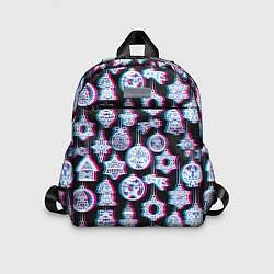 Детский рюкзак Новогодний глюк, цвет: 3D-принт