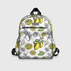 Детский рюкзак Лимонный паттерн, цвет: 3D-принт