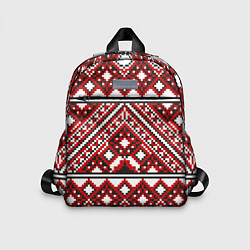 Детский рюкзак Русский узор, геометрическая вышивка, цвет: 3D-принт