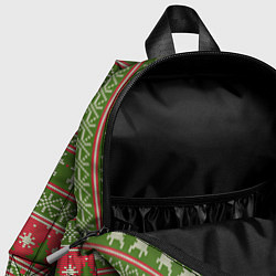 Детский рюкзак ВЯЗАННЫЙ ЦВЕТНОЙ СВИТЕР , НОВЫЙ ГОД, цвет: 3D-принт — фото 2