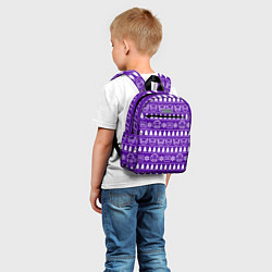 Детский рюкзак Орнамент Geometry Dash, цвет: 3D-принт — фото 2