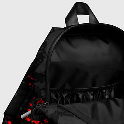 Детский рюкзак GOD OF WAR LOGO RED, БРЫЗГИ КРАСОК, цвет: 3D-принт — фото 2