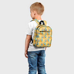 Детский рюкзак Утенок чистюля паттерн, цвет: 3D-принт — фото 2