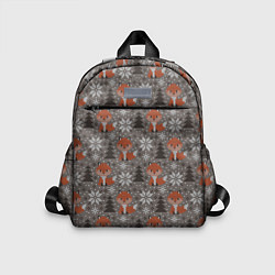 Детский рюкзак Вязанные лисички, цвет: 3D-принт