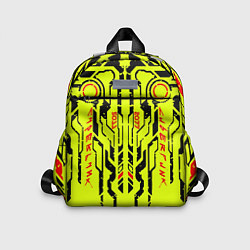 Детский рюкзак Cyberpunk 2077 YELLOW, цвет: 3D-принт
